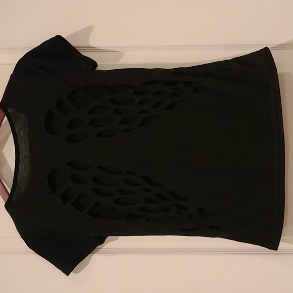 Black Shirt w/ Angel Wings (on back) - Picture 4 of 6